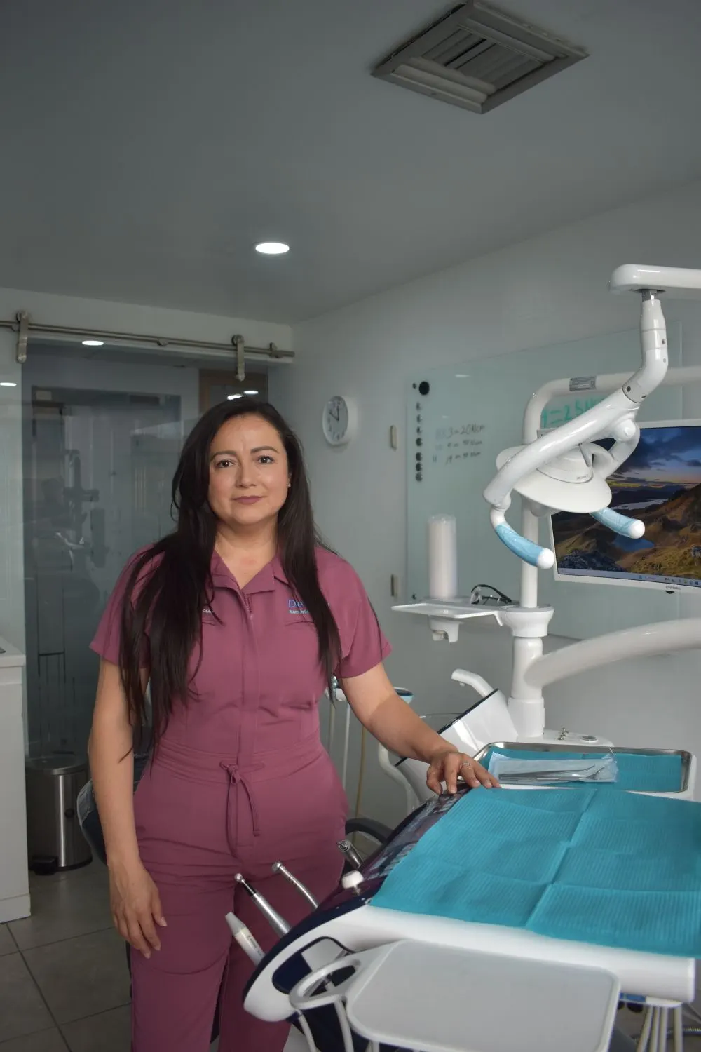 Female medical specialist in her office